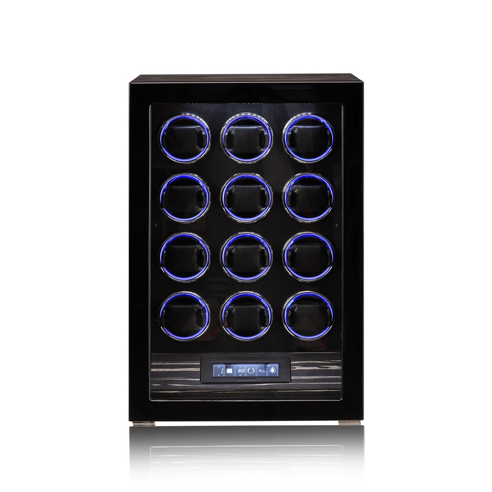 Ambassador - Refined Elegance Meets Precision Winding Ebony Wood / 12 Slots Watch winder