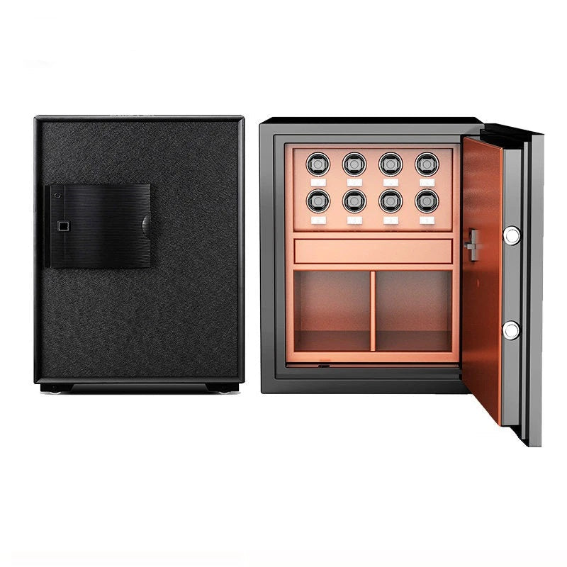 TimeSpinners - Fortress Elite – the ultimate luxury watch winder safe, combining cutting-edge security with sophisticated design. Perfect for both home and office settings, its sleek and clean aesthetic enhances any decor.