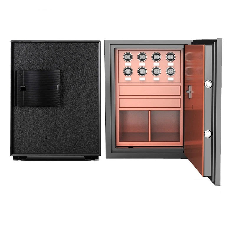 TimeSpinners - Fortress Elite – the ultimate luxury watch winder safe, combining cutting-edge security with sophisticated design. Perfect for both home and office settings, its sleek and clean aesthetic enhances any decor.