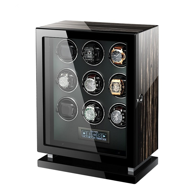 Supreme - Luxury winder with fingerprint sensor 9 Slots Watch winder