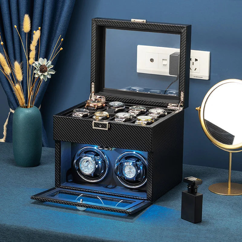 SophistiCase Watch Storage Carbon Watch winder