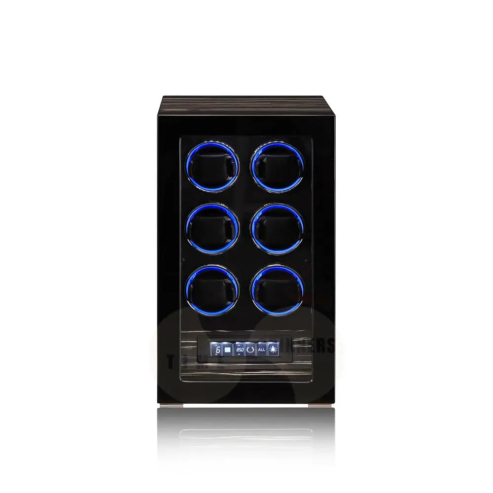 Ambassador - Refined Elegance Meets Precision Winding Ebony Wood / 6 Slots Watch winder