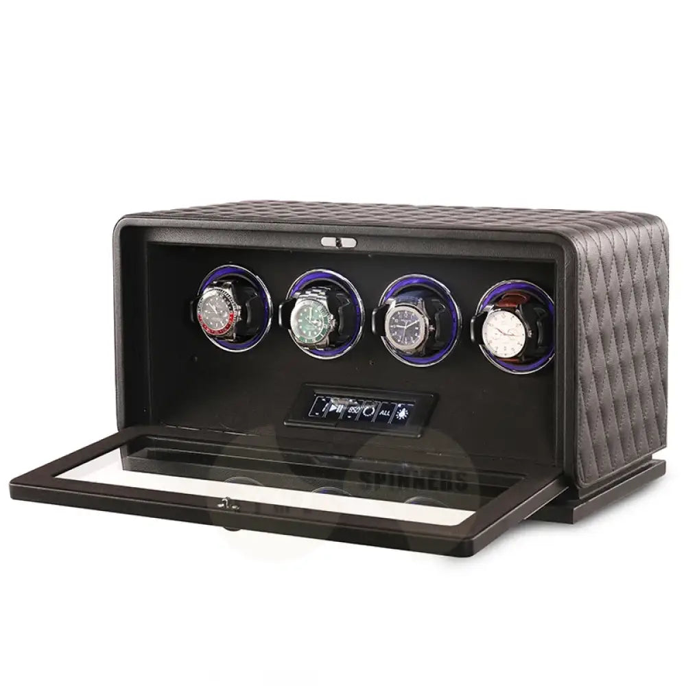 GrandTourer Luxe Watch Winder - New Premium Automatic Watch Winder 4 slots black