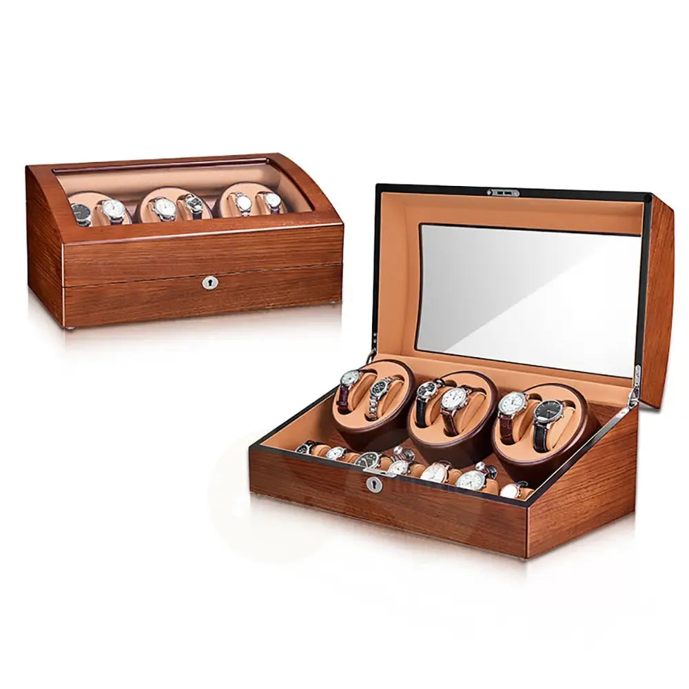 Regal - 6 + 7 Luxury Watch Winder Oak/Khaki Watch winder