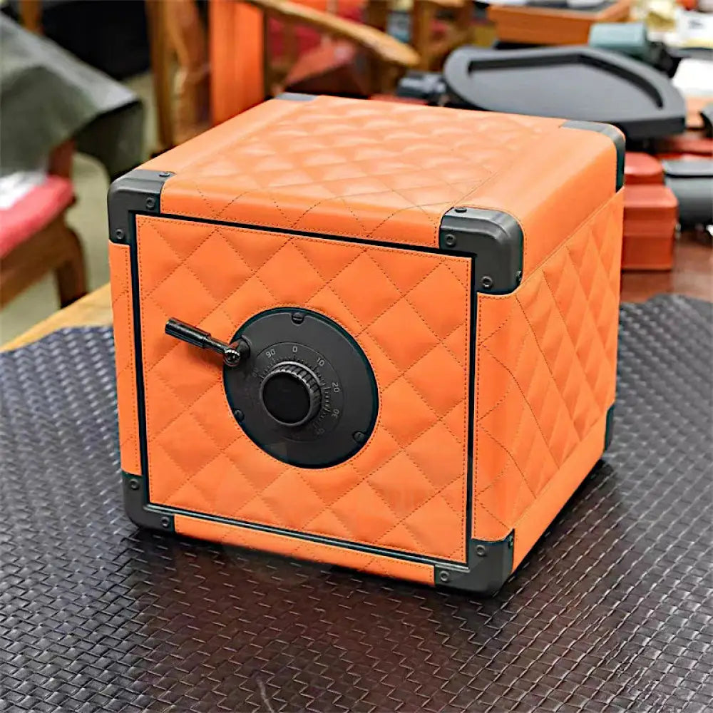 5-Star Rated Cube Watch Winder by Time Spinners - Luxury Watch Safe with Intelligent Touchscreen Control, Silent Japanese Mabuchi Rotors, Anti-Magnetization, 4 Slots, LED Lights, Crafted in High-Grade Leather and Steel