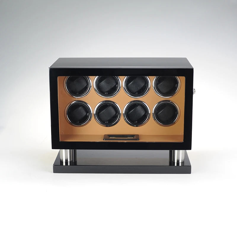 Time Spinners - EightX 8-Slot Exquisite Watch Winder with Japanese Mabuchi Motor and LED Lighting