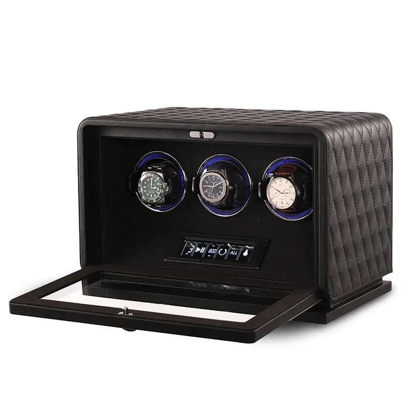 GrandTourer Luxe Watch Winder - New Premium Automatic Watch Winder 3 slots