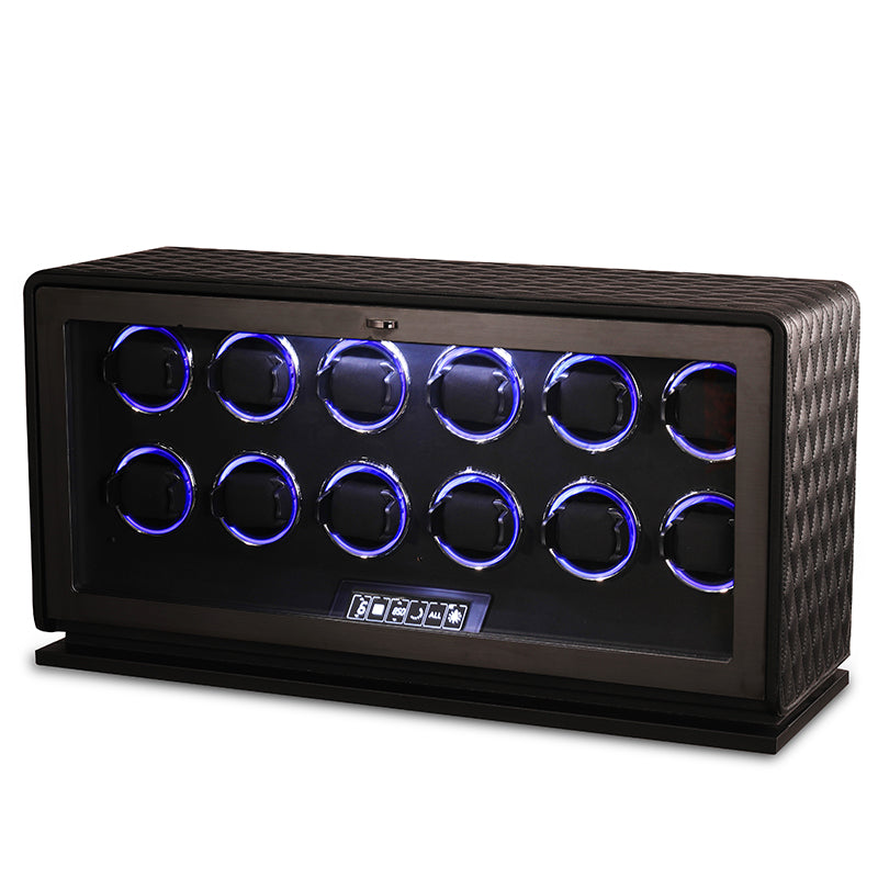 GrandTourer Luxe Winder - Newly Arrived Premium Watch Winder at TimeSpinners 12 slots