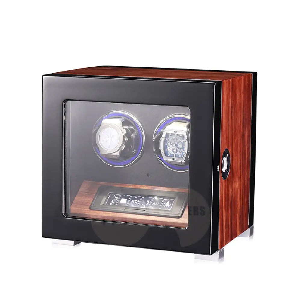 Ambassador - Refined Elegance Meets Precision Winding Flower Pear Wood / 2 Slots Watch winder