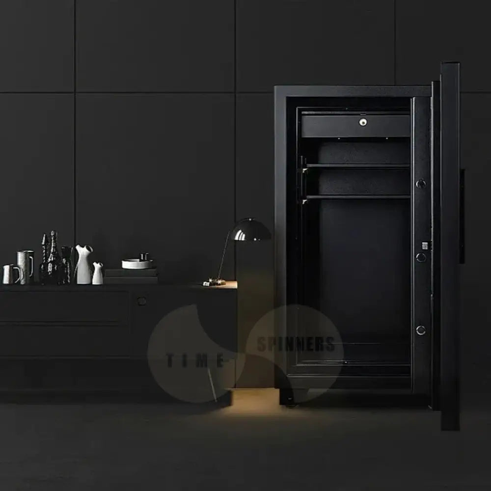 TimeSpinners - Fortress Elite – the ultimate luxury watch winder safe, combining cutting-edge security with sophisticated design. Perfect for both home and office settings, its sleek and clean aesthetic enhances any decor.
