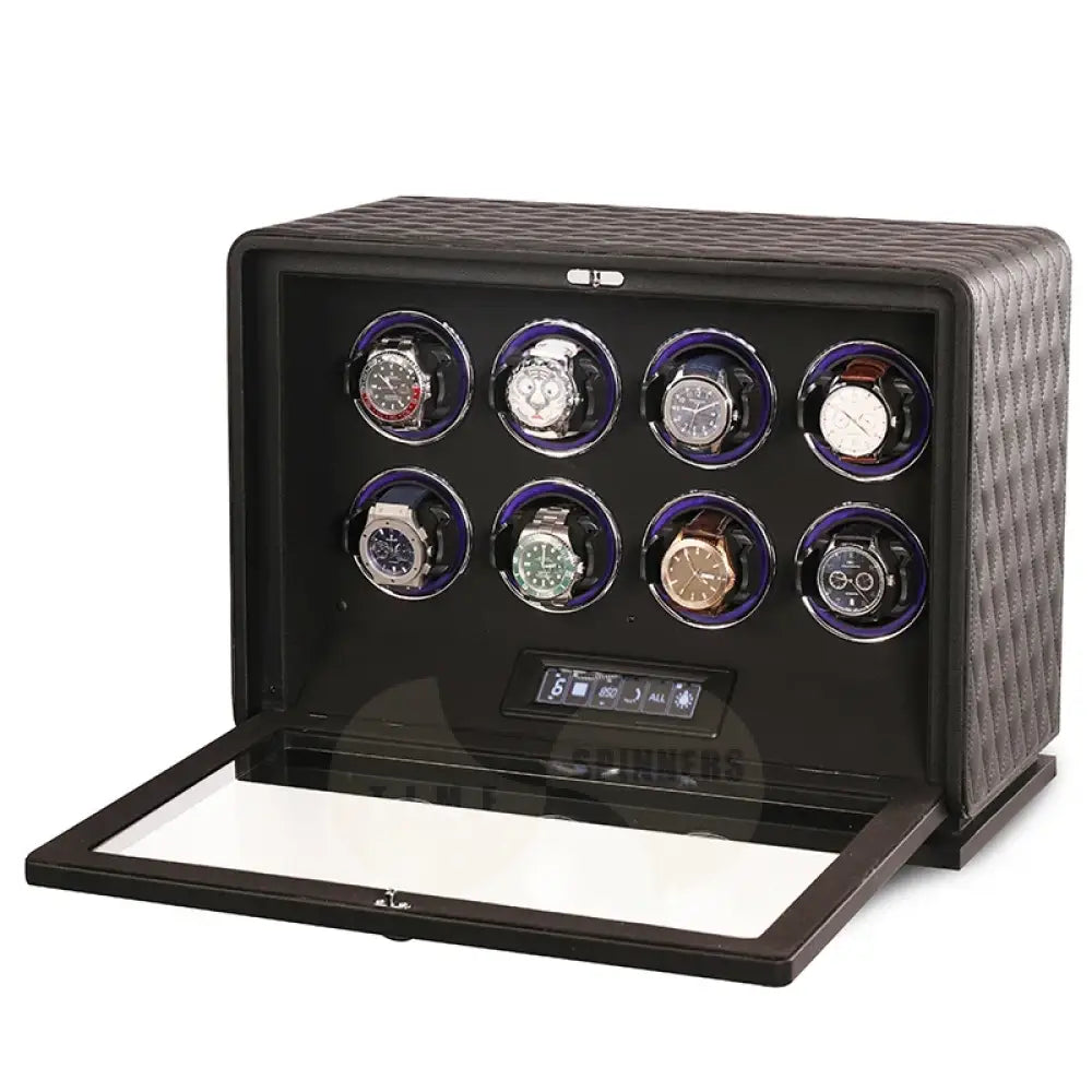 GrandTourer Luxe Watch Winder - New Premium Automatic Watch Winder 8 slots Black color