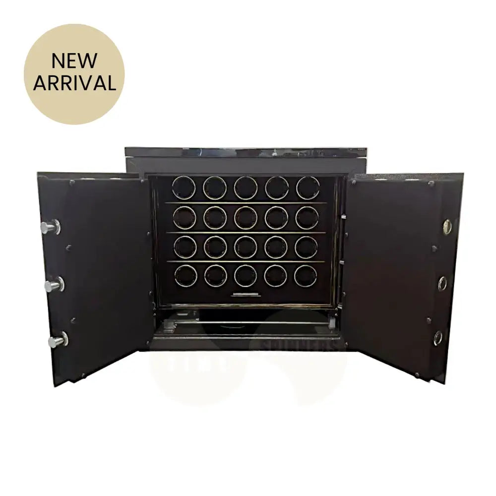 Imperium scalable luxury watch winder and security safe designed to store and protect automatic watches.