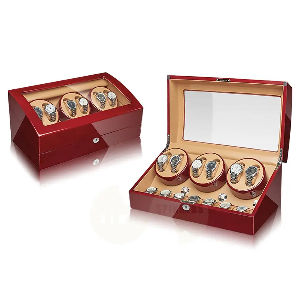 Regal - 6 + 7 Luxury Watch Winder Red/Khaki Watch winder