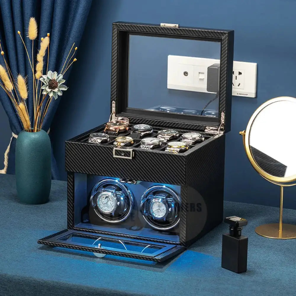 SophistiCase Watch Storage Carbon Watch winder