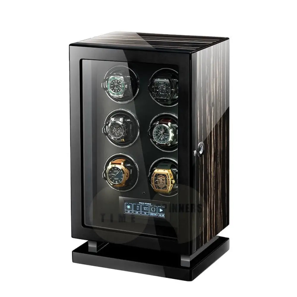 Supreme - Luxury winder with fingerprint sensor 6 Slots Watch winder