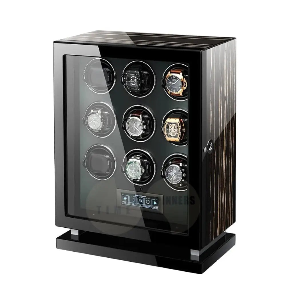 Supreme - Luxury winder with fingerprint sensor 9 Slots Watch winder